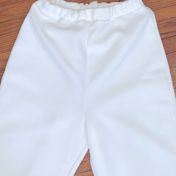 White High Waisted Wide Leg Pants - Picture 2 of 2